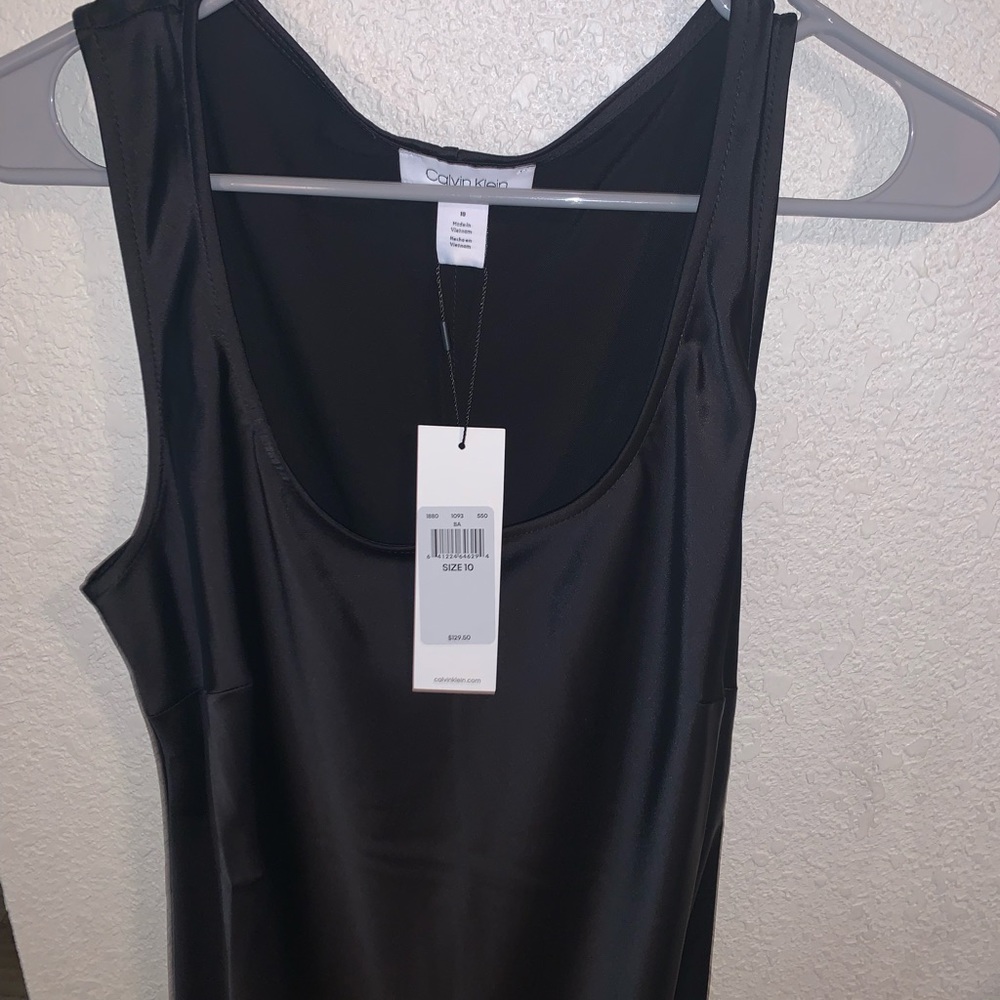 CALVIN KLEIN SLIP SILK DRESS